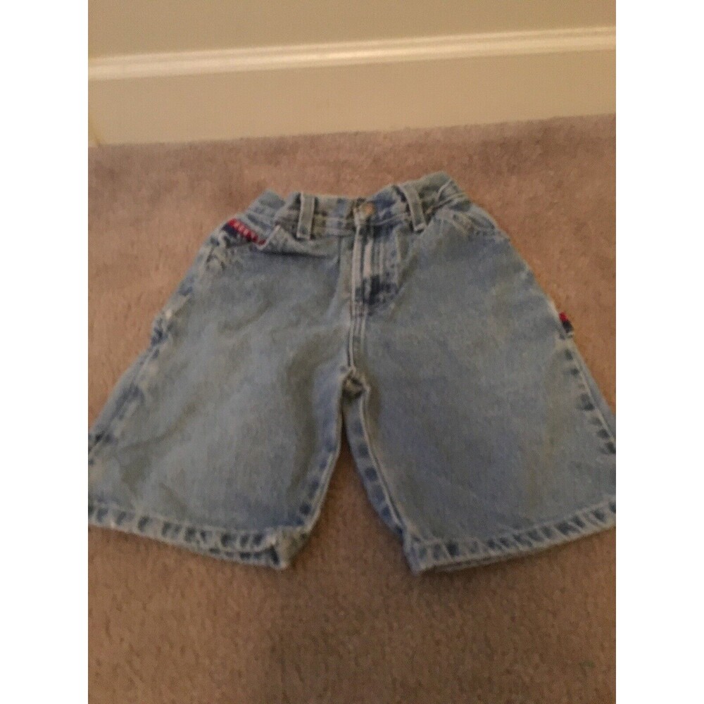 Route 66 Boys Carpenter Jean Shorts Blue Pockets Size 7